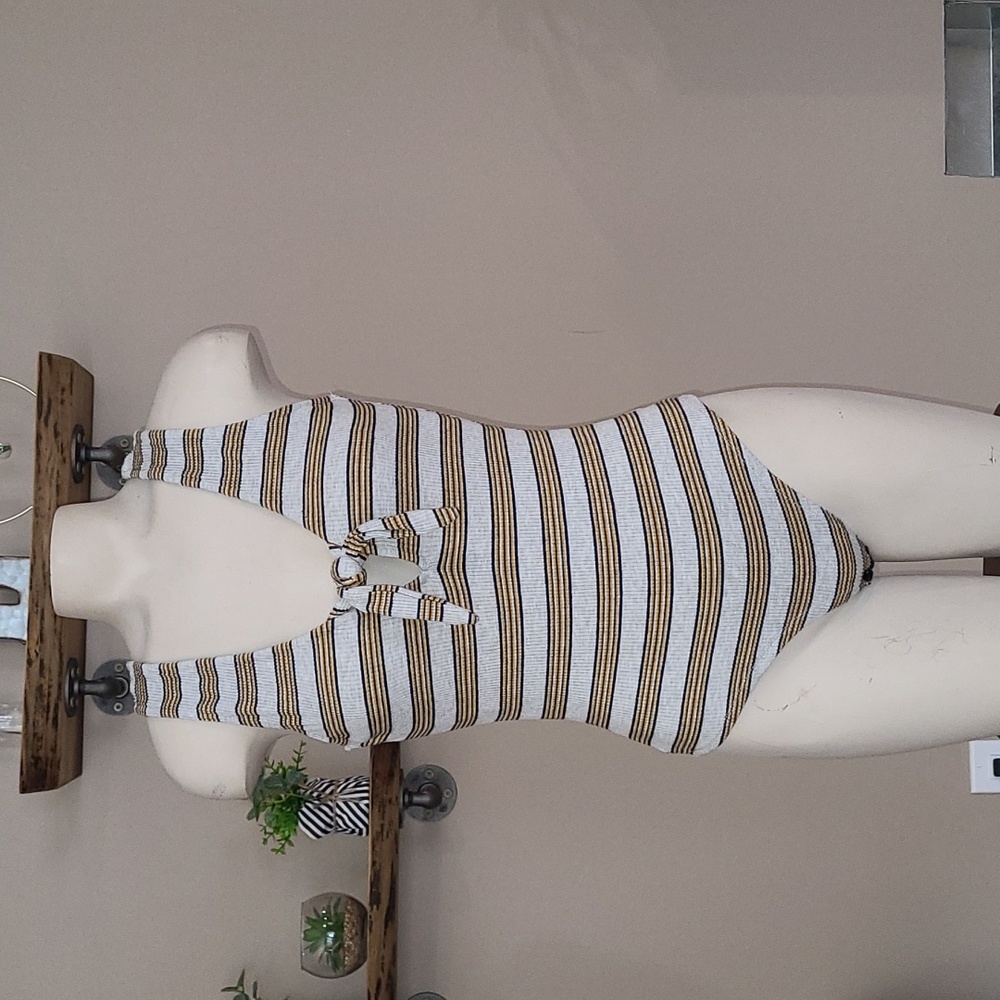 Striped Bodysuit Large